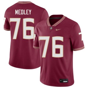#76 Men Adrian Medley Garnet College Football Florida State Seminoles High School Jersey