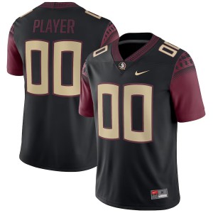#00 Men Custom Black College Football Florida State Seminoles Alumni Jersey