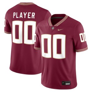 #00 Men Custom Garnet College Football Florida State Seminoles Official Jersey