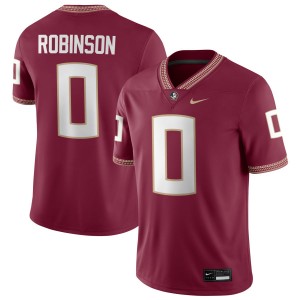 #0 Men Duce Robinson Garnet College Football Florida State Seminoles NCAA Jersey