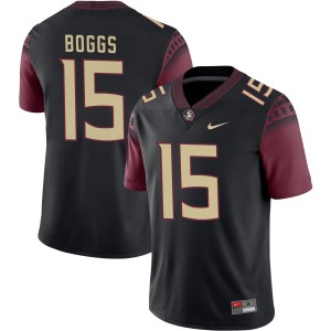 #15 Men Jayvan Boggs Black College Football Florida State Seminoles High School Jersey