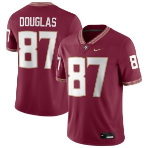#87 Men Markeston Douglas Garnet College Football Florida State Seminoles Stitched Jersey