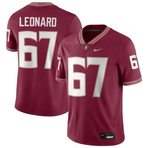 #67 Men Richie Leonard IV Garnet College Football Florida State Seminoles 2025 Jerseys
