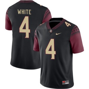 #4 Men Squirrel White Black College Football Florida State Seminoles Stitched Jersey