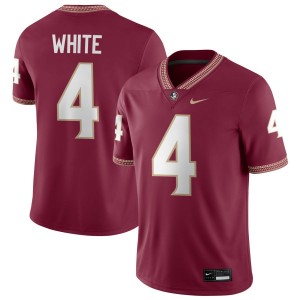 #4 Men Squirrel White Garnet College Football Florida State Seminoles NCAA Jerseys