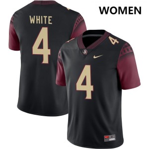 #4 Women Squirrel White Black College Football Florida State Seminoles NCAA Jerseys