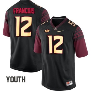 Youth Deondre Francois Florida State Seminoles Stitched Jersey Black #12 