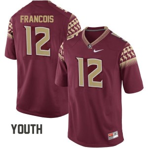 S-3XL Deondre Francois Florida State Seminoles #12 Youth Red Stitched Jersey