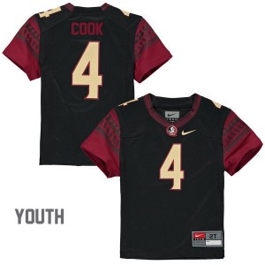 Youth Dalvin Cook Florida State Seminoles Stitched Jersey Black #4 Game Alumni 