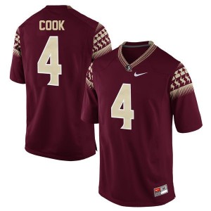 #4 Dalvin Cook Garnet Game Alumni Florida State Seminoles Stitched Jersey