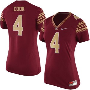 Women's Dalvin Cook Florida State Seminoles Stitched Jersey Garnet #4 Game Alumni 