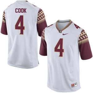 S-3XL Dalvin Cook Florida State Seminoles #4 Game White Alumni Stitched Jersey