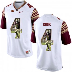 S-3XL Football Dalvin Cook Florida State Seminoles #4 Limited White Printing Portrait Stitched Jersey