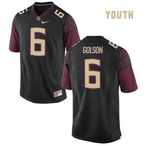 #6 Youth Everett Golson Florida State Seminoles Stitched Jersey Black 