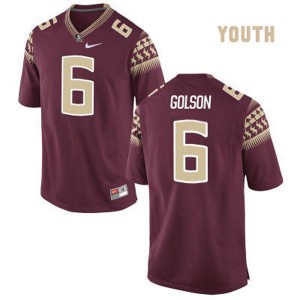 Youth Red #6 Everett Golson Florida State Seminoles Stitched Jersey