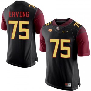 Florida State Seminoles #75 Cameron Erving Black Alternate Stitched Football Stitched Jersey