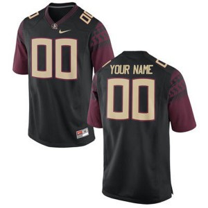 Florida State Seminoles Black Customized Premier Football Stitched Jersey