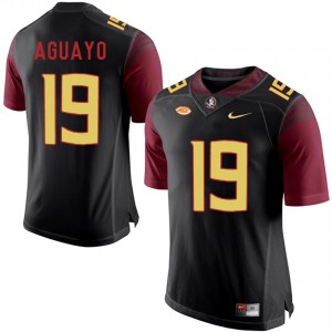 #19 Roberto Aguayo Black Alternate Stitched Football Florida State Seminoles Stitched Jersey