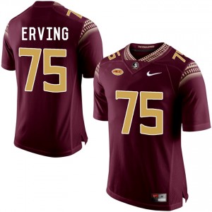 Cameron Erving Florida State Seminoles Stitched Jersey Garnet #75 Limited Football School Stitched 