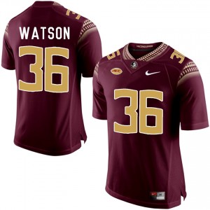 School Stitched Garnet Limited Football #36 Dekoda Watson Florida State Seminoles Stitched Jersey