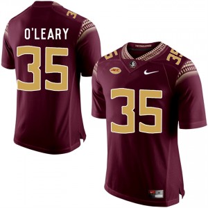 Nick O'Leary Florida State Seminoles Stitched Jersey Garnet #35 Limited Football School Stitched 