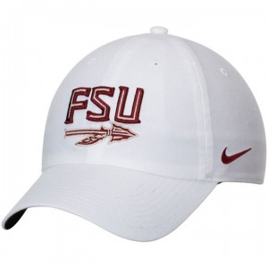 Florida State Seminoles Adjustable Performance Hat White Heritage 86 