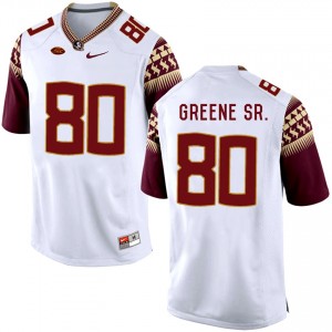#80 Rashad Greene Sr. White Away School Stitched Football Florida State Seminoles Stitched Jersey
