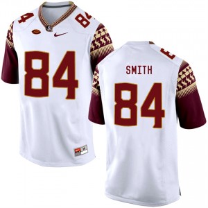 Rodney Smith Florida State Seminoles Stitched Jersey White #84 Away Football School Stitched 