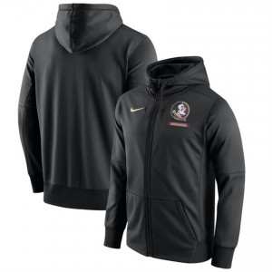 Florida State Seminoles Men's Team Logo Purity Color Performance Full-Zip Hoodie - Black