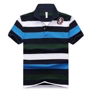 Black/White/Blue Men's Stripe Team Logo Florida State Seminoles Performance Polo