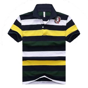 Florida State Seminoles Men's Stripe Team Logo Performance Polo - Black/Yellow/White