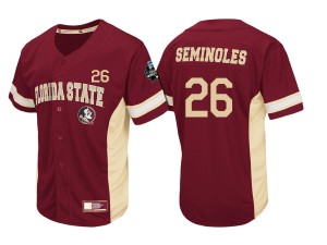 #26 Men's Florida State Seminoles Stitched Jersey Cardinal 2017 World Series Baseball 