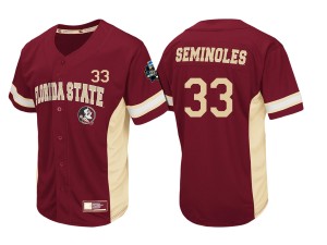 2017 World Series Men's Cardinal Baseball #33 Florida State Seminoles Stitched Jersey
