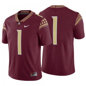 S-3XL Football Florida State Seminoles #1 Game Men's Garnet Stitched Jersey