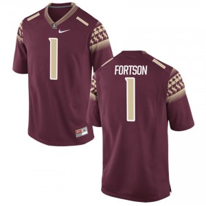 #1 Jarmon Fortson Garnet Men's Game Alumni Football Florida State Seminoles Stitched Jersey