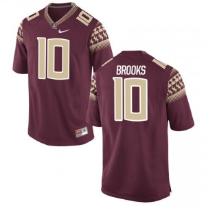 Men's Derrick Brooks Florida State Seminoles Stitched Jersey Garnet #10 Game Football Alumni 