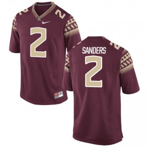 Florida State Seminoles Deion Sanders #2 Men's Game Alumni Football Stitched Jersey - Garnet