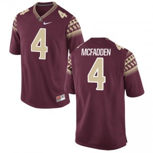 Men's Tarvarus McFadden Florida State Seminoles Stitched Jersey Garnet #4 Game Football Alumni 