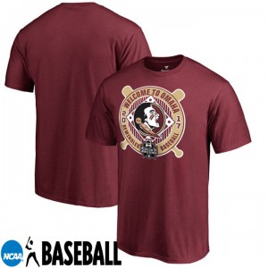 Men's Florida State Seminoles Garnet Eight Team 2017 World Series Baseball T-shirt