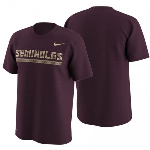 Men's Florida State Seminoles Performance T-shirt Garnet Week Zero Trainer Hook 
