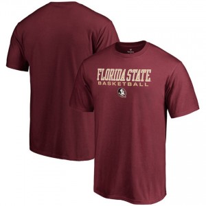 Men's Florida State Seminoles Garnet Team Logo True Sport Basketball T-shirt