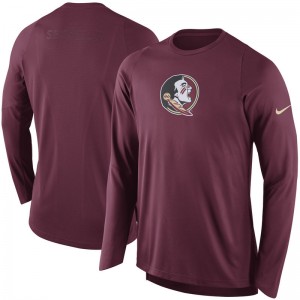 Maroon Men's Elite 2016-2017 Shooter Basketball Florida State Seminoles Performance T-shirt