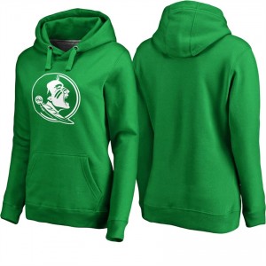 Women's Florida State Seminoles Kelly Green St. Patrick Day Pullover Hoodie