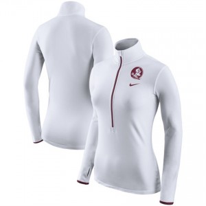 Women's Florida State Seminoles HyperWarm Half-Zip Jackets White Mother's Day 