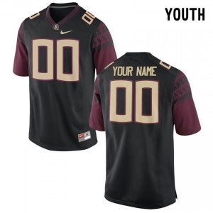 S-3XL Football Florida State Seminoles #00 Limited Youth Black Customized Stitched Jersey