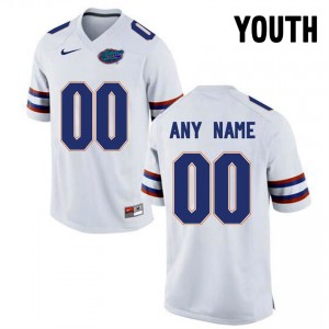 Youth Florida State Seminoles Customized Stitched Jersey White #00 Limited Football 